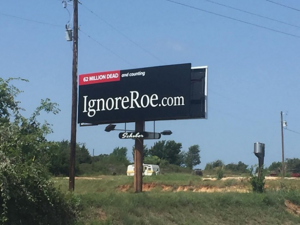 Abolish Abortion Texas' pro-life billboard