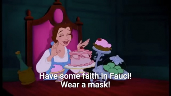 The "Wear a Mask" song teaching kids to have "faith in Fauci"