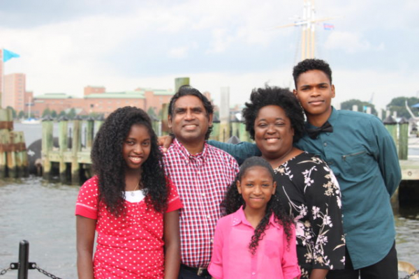 Love and Hope Ministries founders Rev. Jabez Rapaka, wife Gloria, and their children