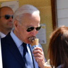 President Biden enjoying his ice cream