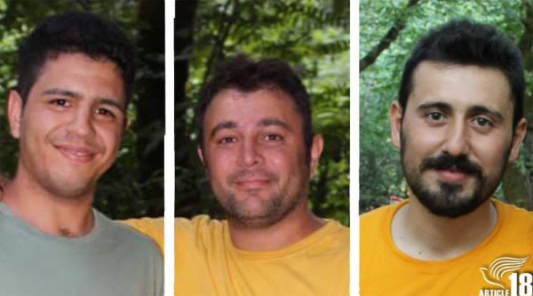 Iranian Christians Ahmad Sarparast, Morteza Mashoodkari and Ayoob Poor-Rezazadeh