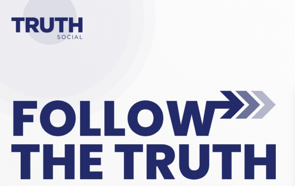 screengrabbed from the official TRUTH Social website (https://truthsocial.com/)