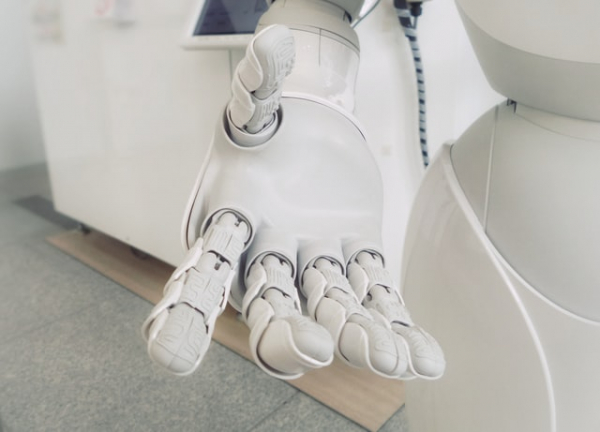 robot hand reaching out