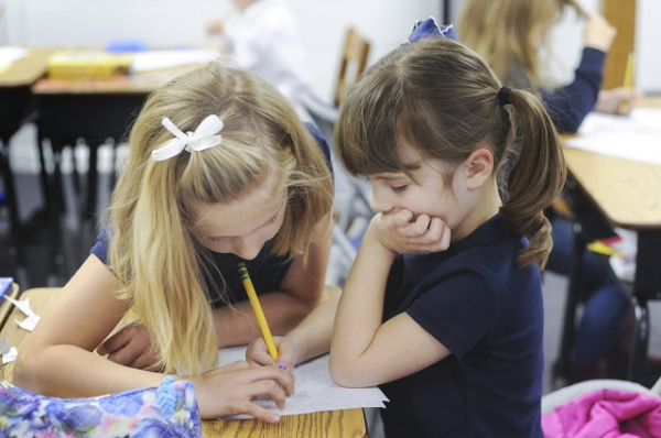 students inside the Classical Christian Conservatory of Alexandria as seen in the school's website