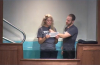 Water baptism of a former drug addict at Trinity Bible Chapel, which defied lockdown orders