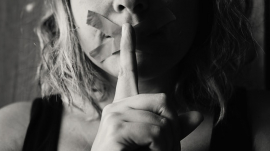 hush silenced censor censored quiet