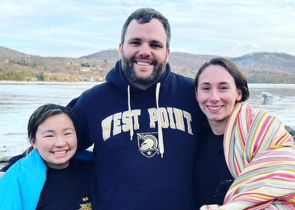 Female Westpoint Cadets Get Baptized In Icy Hudson River Waters