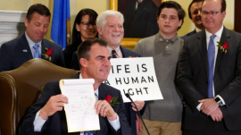 Gov. Stitt Signs Bill Banning Most Abortions In Bid To Make Oklahoma A ‘Pro-Life State’