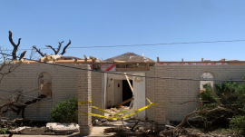 Worshippers Hold Easter Service In Church Building Destroyed By Tornado
